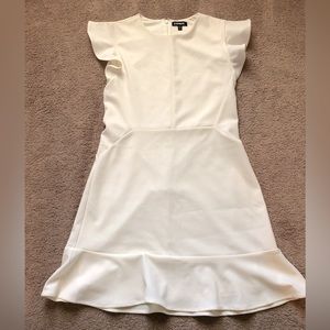 Express ruffle hem dress